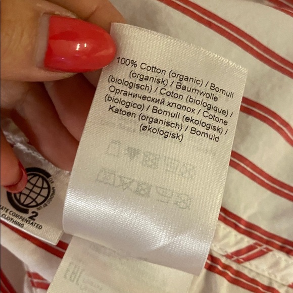 Ganni Striped Long Sleeve Dress size 34 - Picture 9 of 9